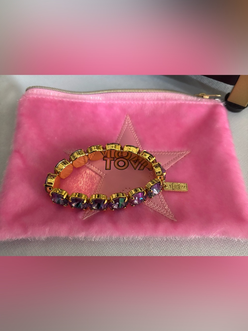 TOVA Croatia Stretch Bracelet in Tanzanite Glimmer - Picture 3 of 3